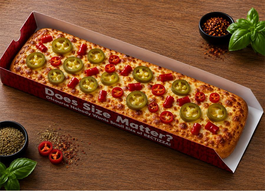 Rectizza rectangular pizza